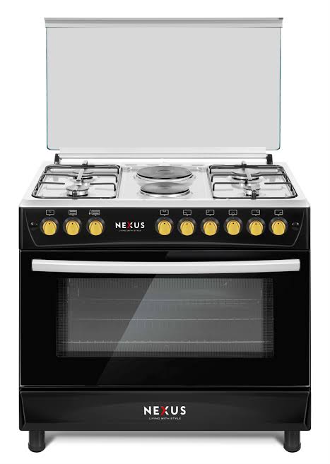 NEXUS GAS COOKER TURKEY NX-9001 4+2 MATT BLACK